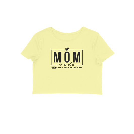 Mom Mode | Black | Crop Tops - FairyBellsKart