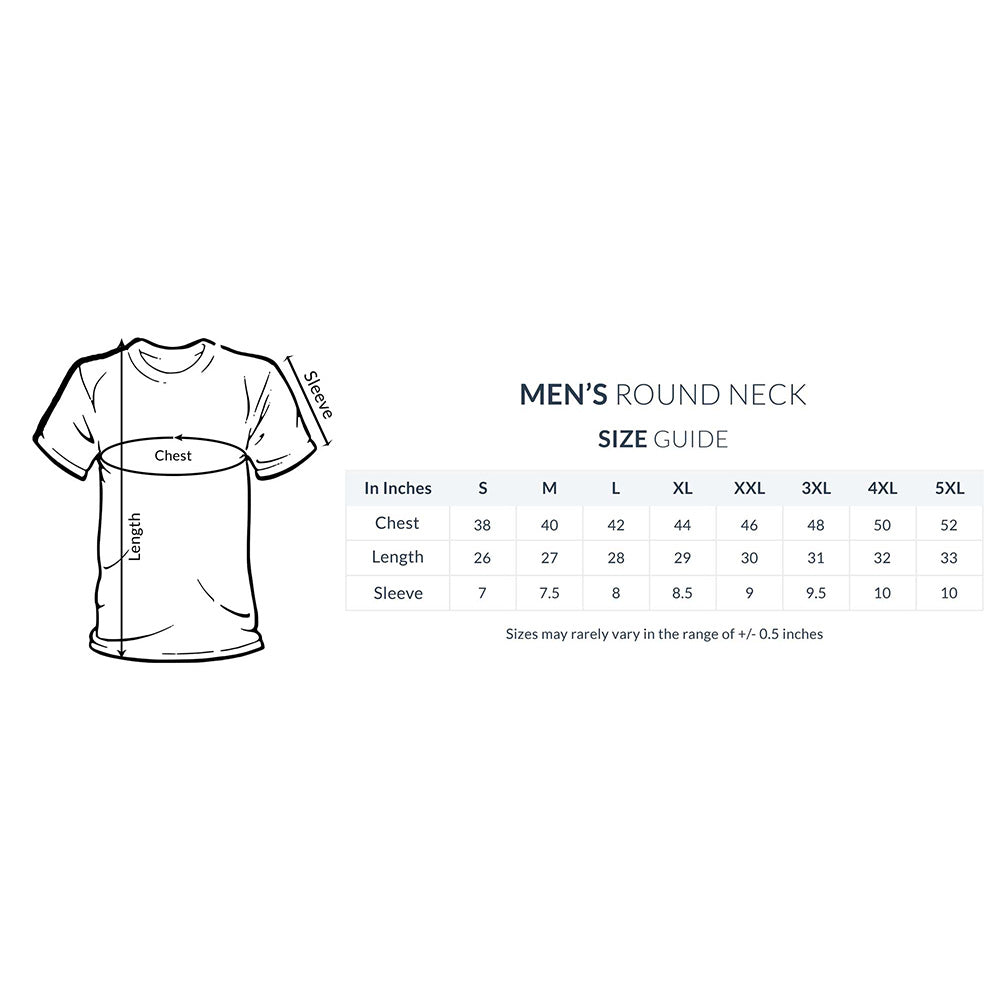 Men's Half Sleeve Round Neck Regular Fit T-Shirt | Melange Grey - FairyBellsKart