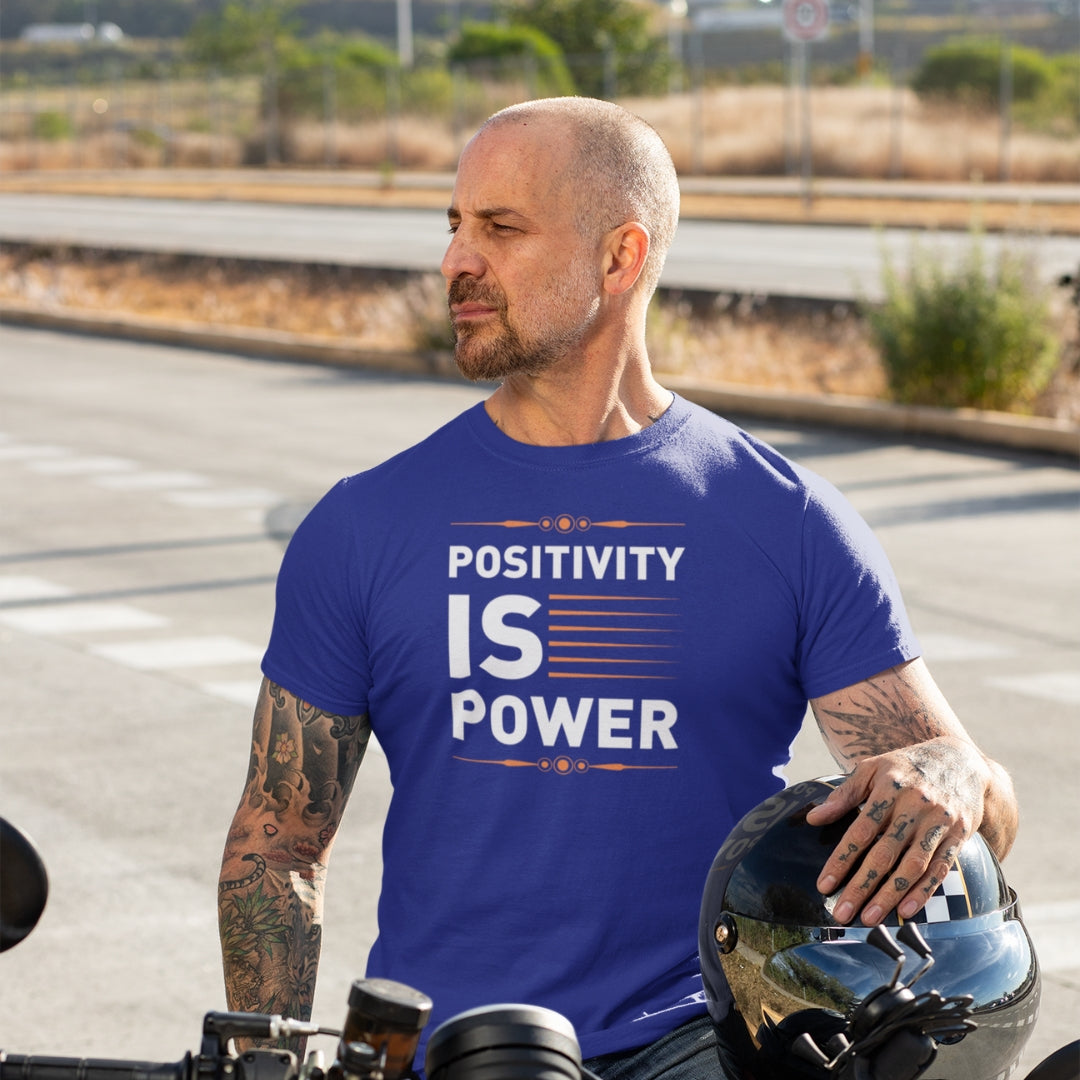 Positivity is Power | White | Men's T-Shirt - FairyBellsKart