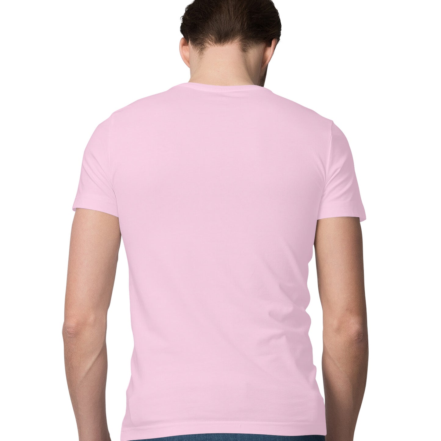 Men's Half Sleeve Round Neck Regular Fit T-Shirt | Pink - FairyBellsKart