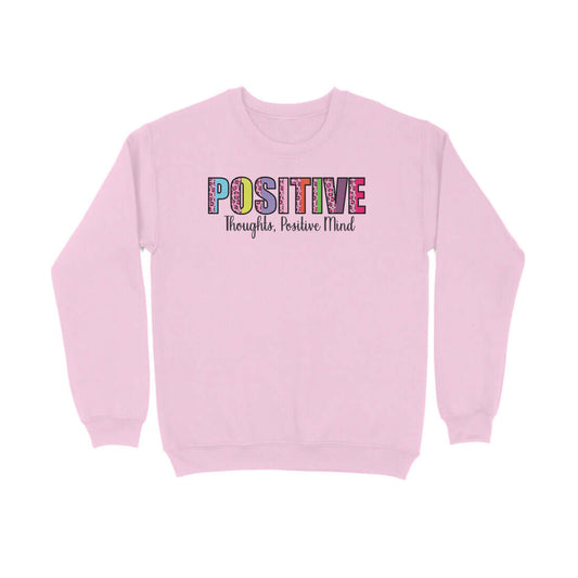 Positive Thoughts, Positive Mind | Leopard Print | Sweatshirt - FairyBellsKart
