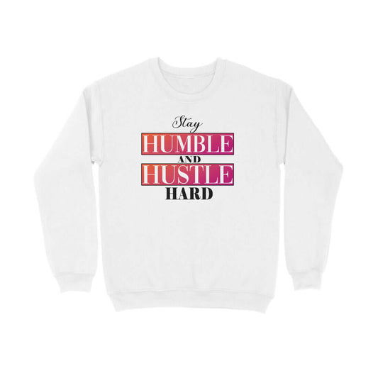 Stay Humble and Hustle Hard | Red | Sweatshirt - FairyBellsKart