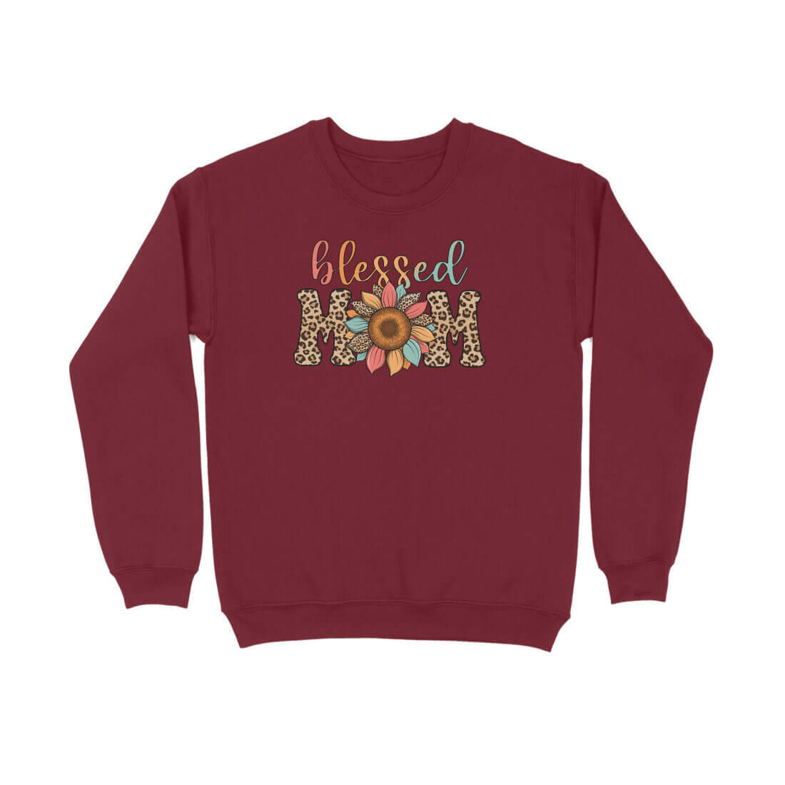 Blessed Mom | Leopard Print | Sweatshirt - FairyBellsKart