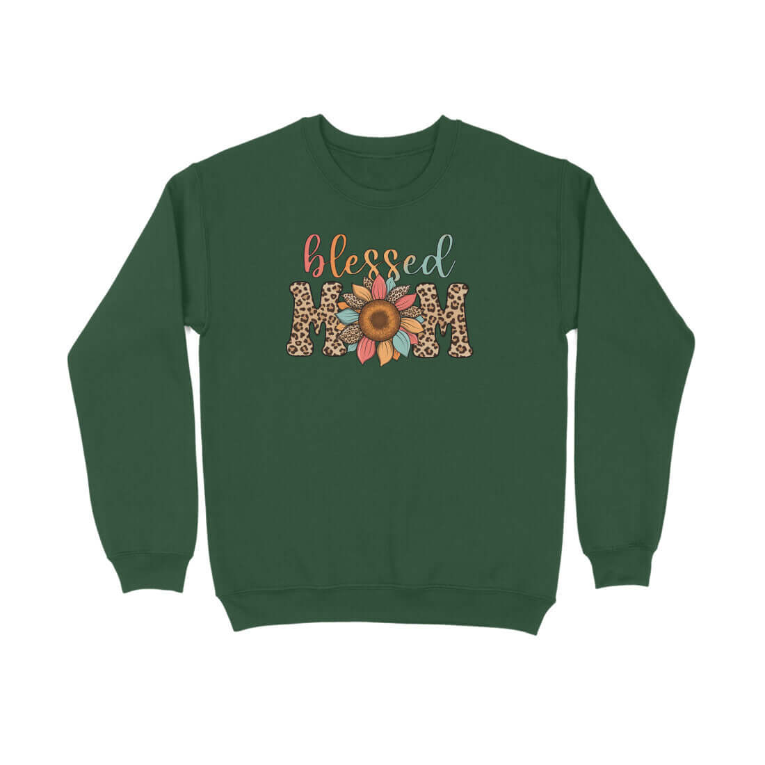 Blessed Mom | Leopard Print | Sweatshirt at FairyBellsKart