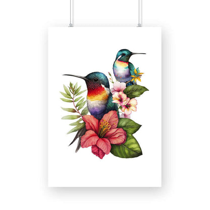 Hummingbirds | Watercolor | Wall Art | FBKD1 - FairyBellsKart