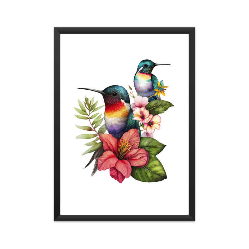 Hummingbirds | Watercolor | Wall Art | FBKD1 - FairyBellsKart