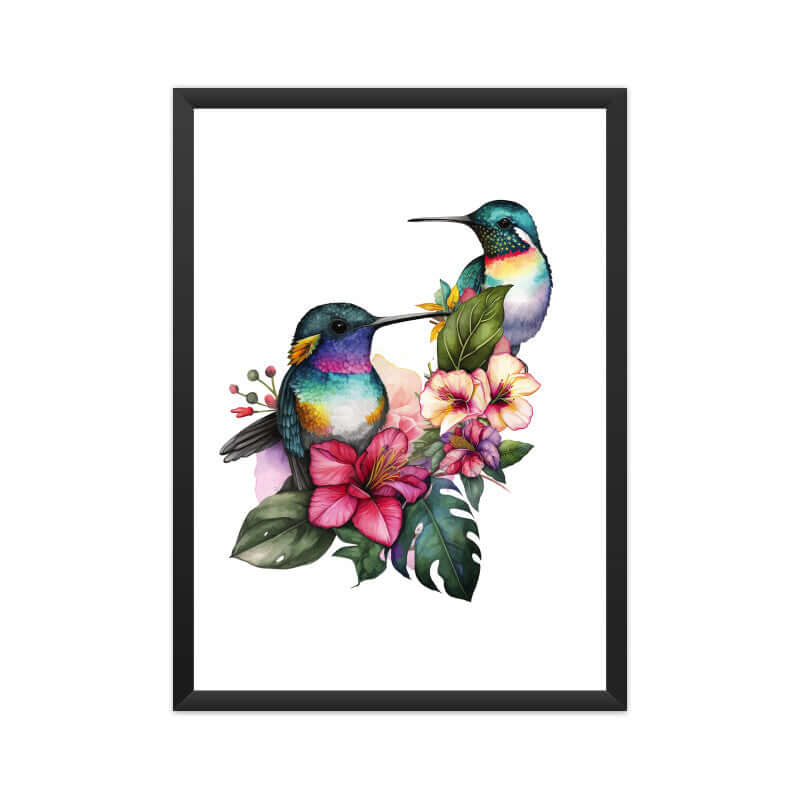 Hummingbirds | Watercolor | Wall Art | FBKD2 - FairyBellsKart