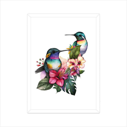 Hummingbirds | Watercolor | Wall Art | FBKD2 - FairyBellsKart