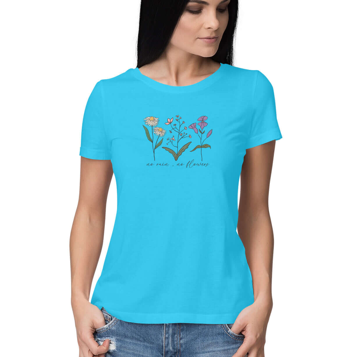 No Rain No Flower | Women's T-Shirt at FairyBellsKart