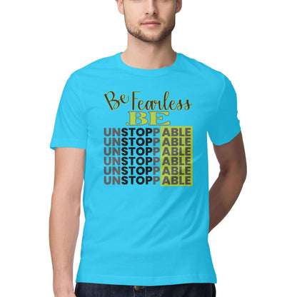 Be Fearless Be Unstoppable | Black & Green | Men's T-Shirt | FairyBellsKart | Rs. 1299.00