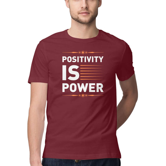Positivity is Power | White | Men's T-Shirt - FairyBellsKart