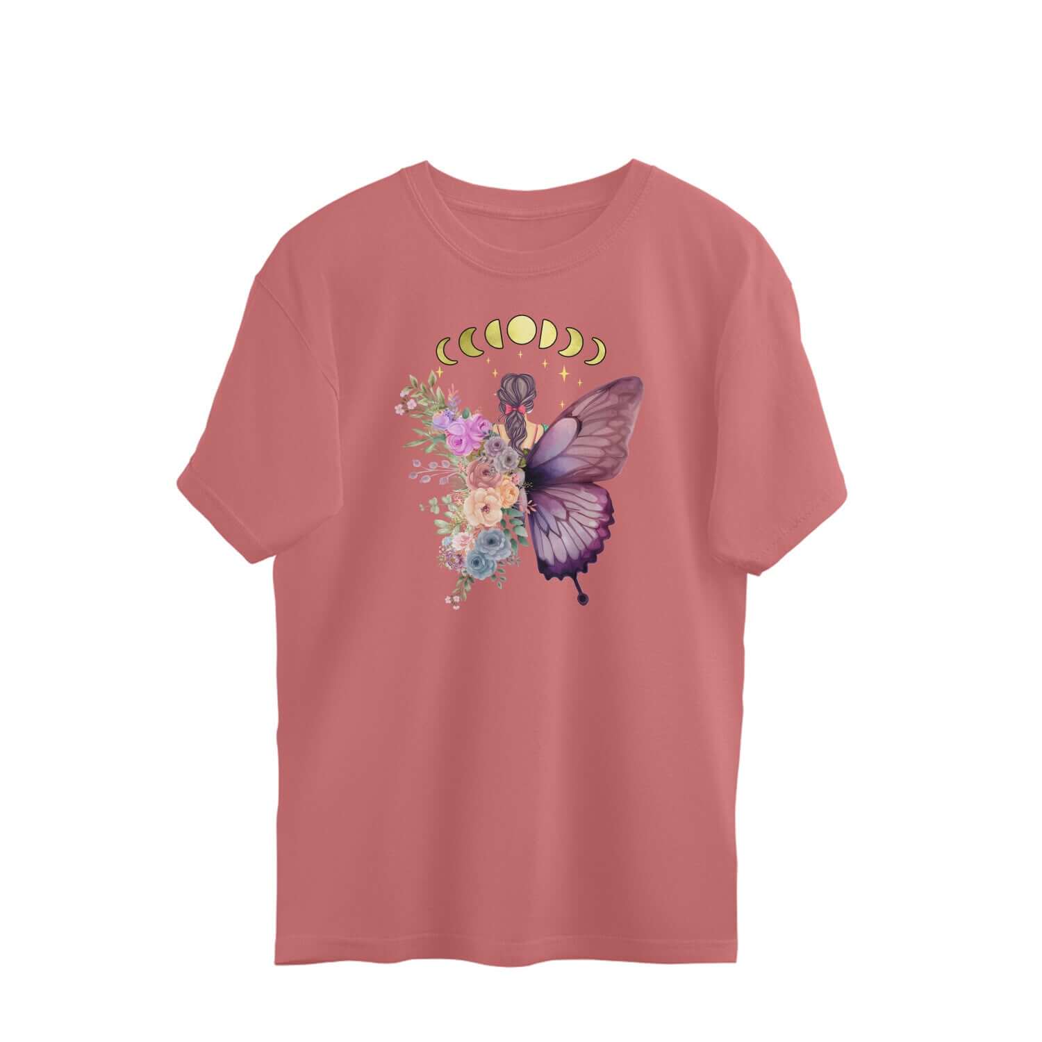 Embrace The Transformation | Moon & Butterfly | Oversized T-Shirt - FairyBellsKart