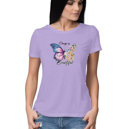 Change is Beautiful | Butterfly | Women's T-Shirt - FairyBellsKart