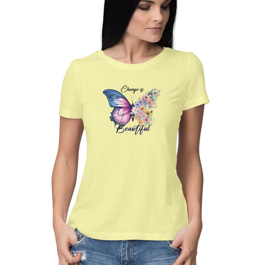 Change is Beautiful | Butterfly | Women's T-Shirt - FairyBellsKart