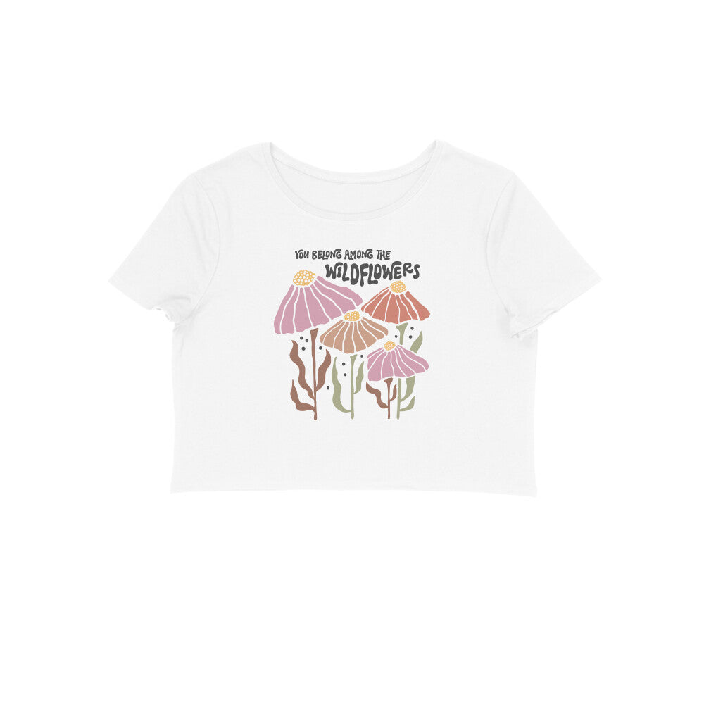 You Belong Among The Wild Flowers | Boho 005 | Crop Tops - FairyBellsKart