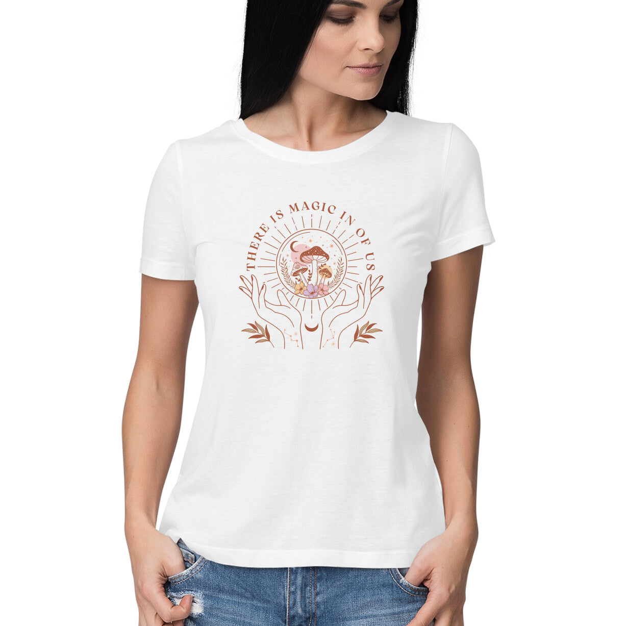 There Is Magic In Of Us | Boho 006  | Women's T-Shirt - FairyBellsKart