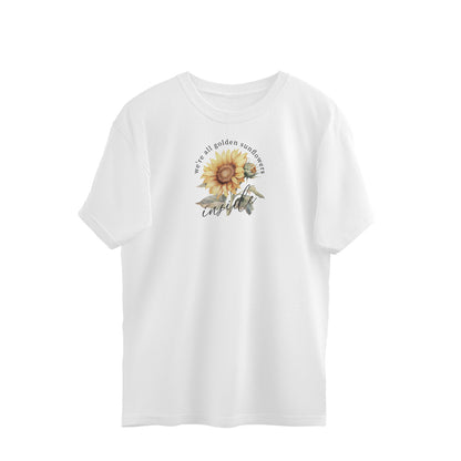 We're All Golden Sunflowers Inside | Vintage Flower 001 | Oversized T-Shirt - FairyBellsKart