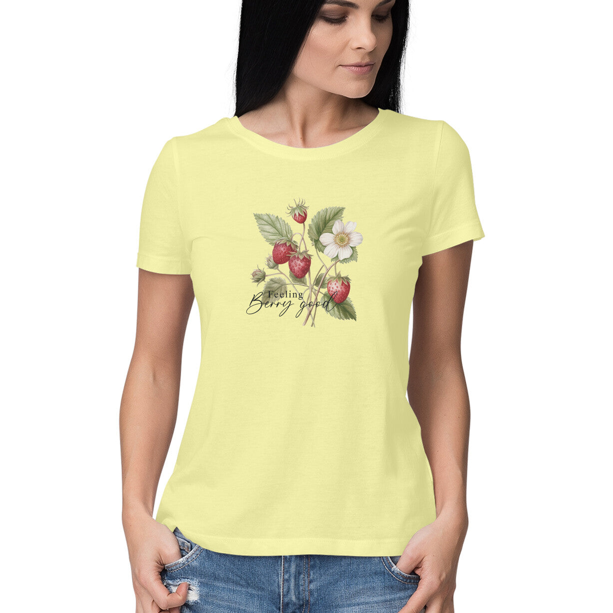 Feeling Berry Good | Vintage Flower 005 | Women's T-Shirt - FairyBellsKart