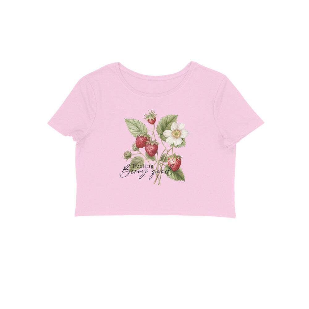 Feeling Berry Good | Vintage Flower 005 | Crop Tops - FairyBellsKart