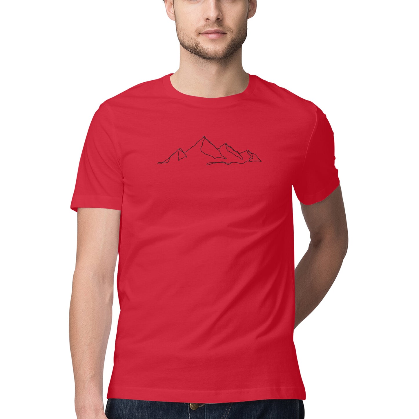 Mountain Line Art | Men's T-Shirt