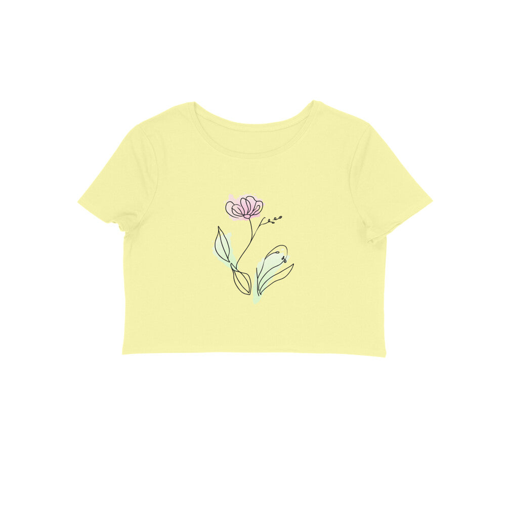 Flower Line Art | 001 | Crop Tops - FairyBellsKart