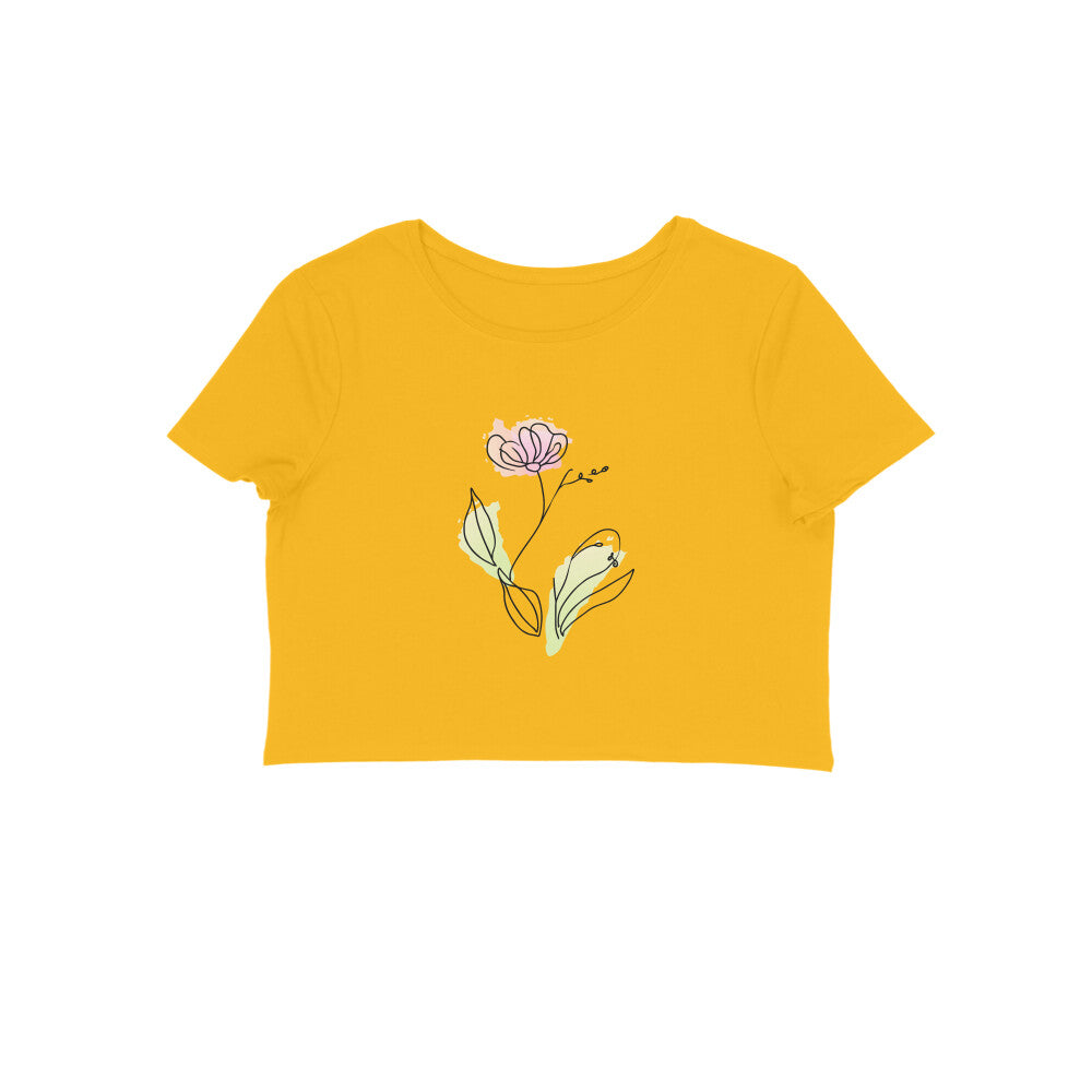 Flower Line Art | 001 | Crop Tops - FairyBellsKart