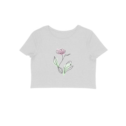 Flower Line Art | 001 | Crop Tops - FairyBellsKart