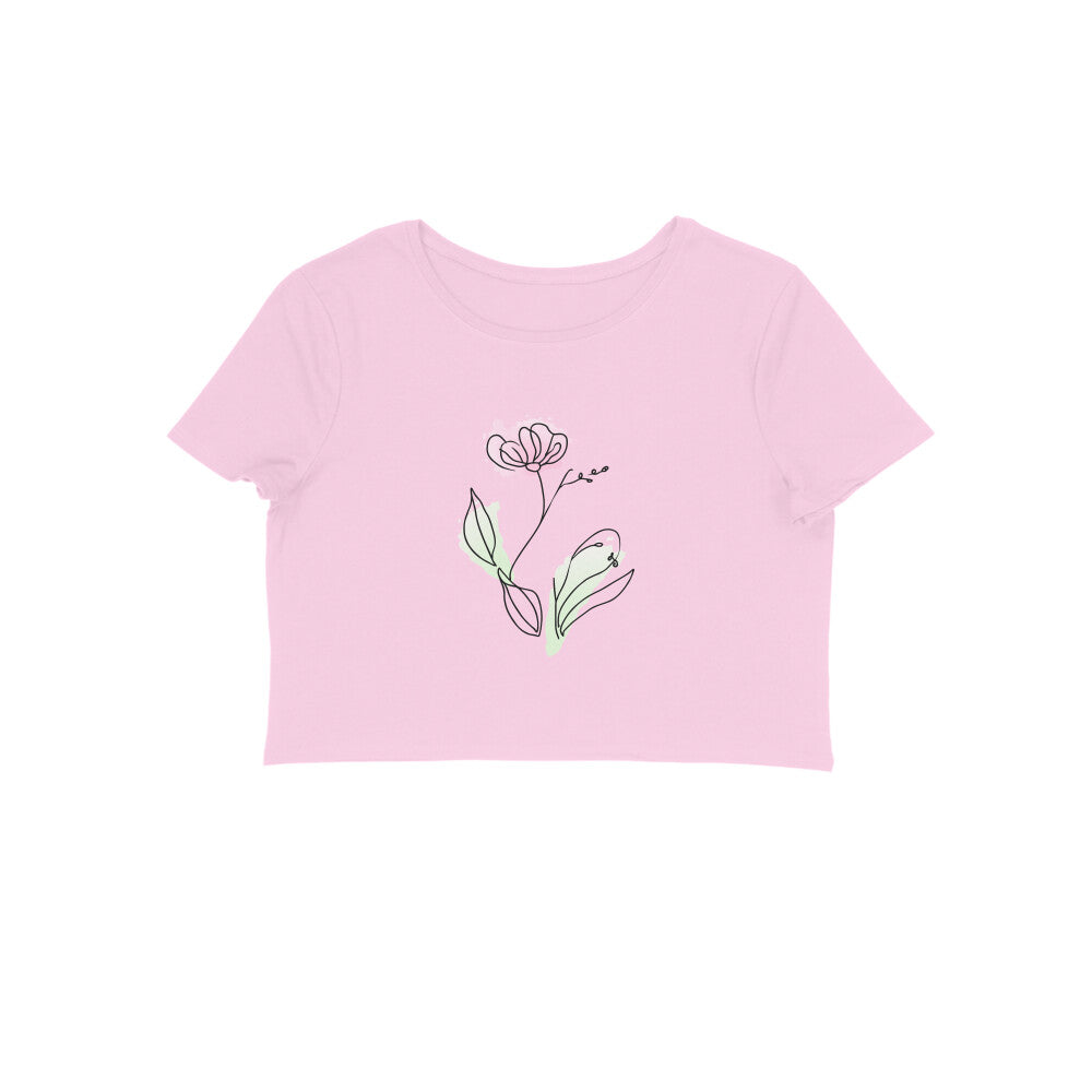 Flower Line Art | 001 | Crop Tops - FairyBellsKart