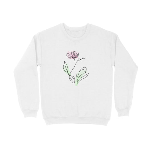 Flower Line Art | 001 | Sweatshirt - FairyBellsKart