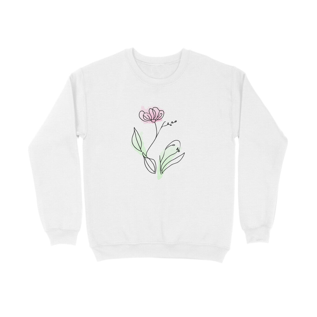 Flower Line Art | 001 | Sweatshirt - FairyBellsKart