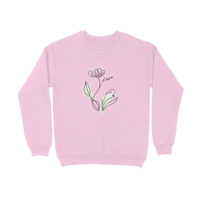 Flower Line Art | 001 | Sweatshirt - FairyBellsKart