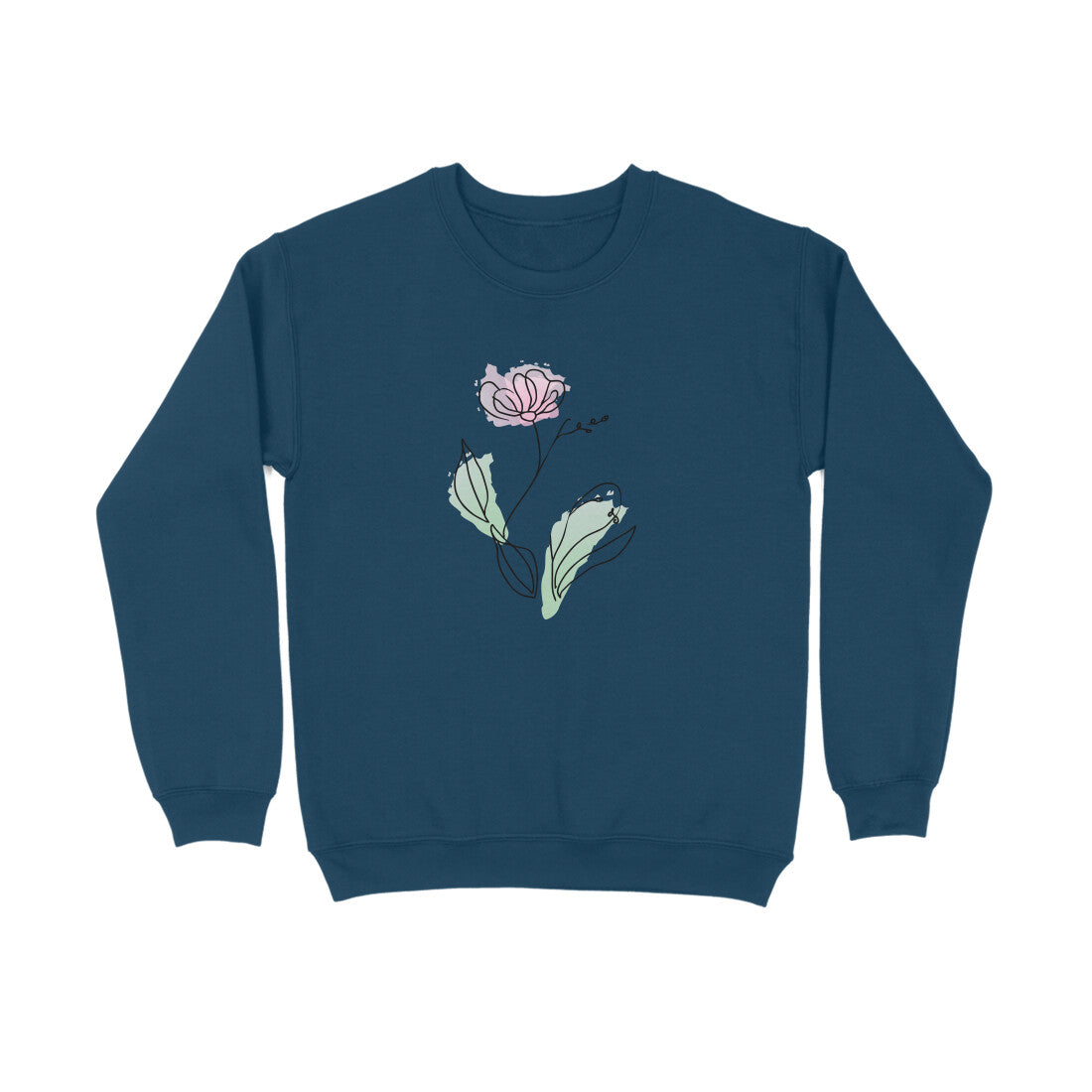 Flower Line Art | 001 | Sweatshirt