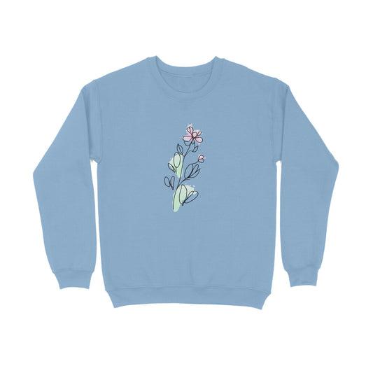 Flower Line Art | 002 | Sweatshirt - FairyBellsKart