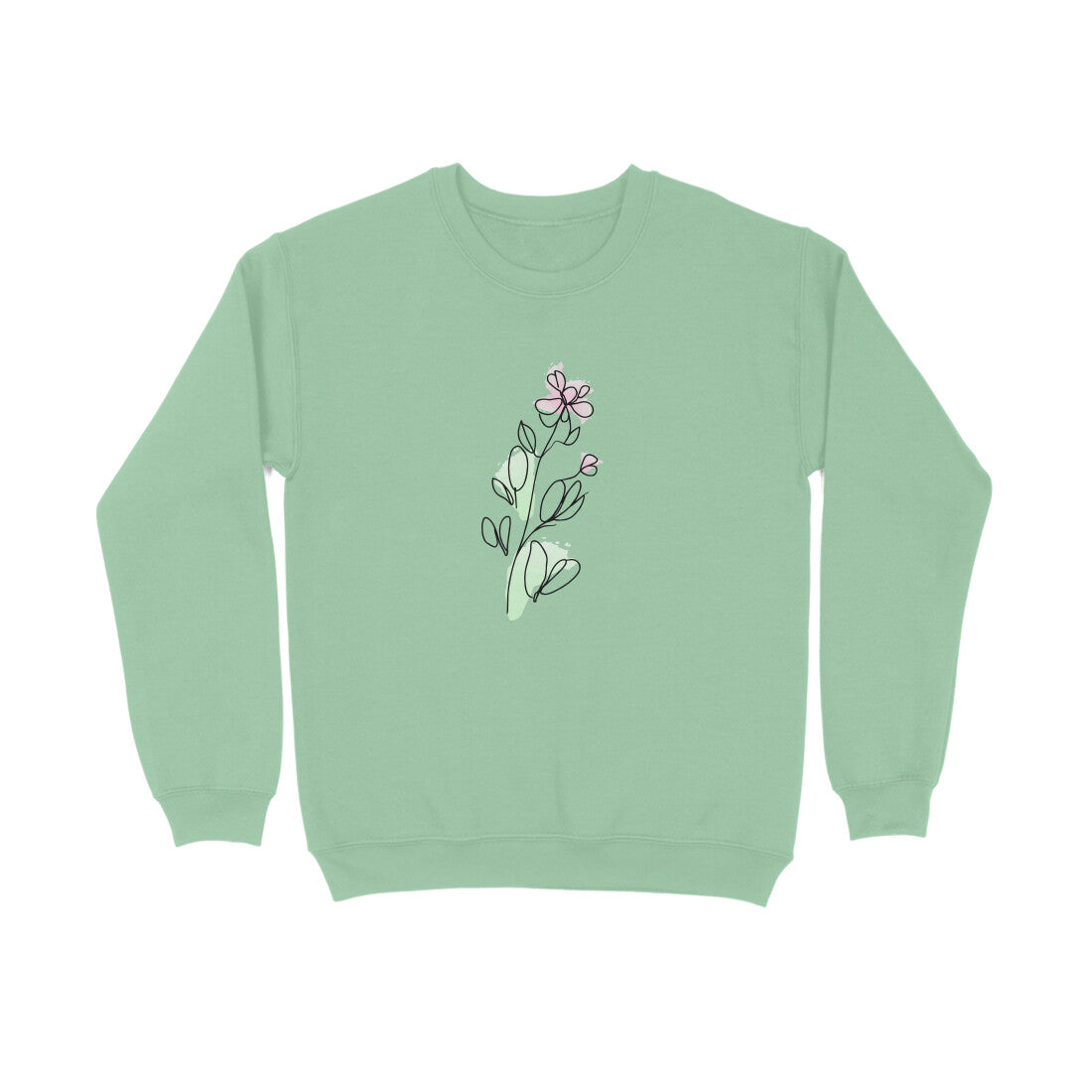 Flower Line Art | 002 | Sweatshirt - FairyBellsKart