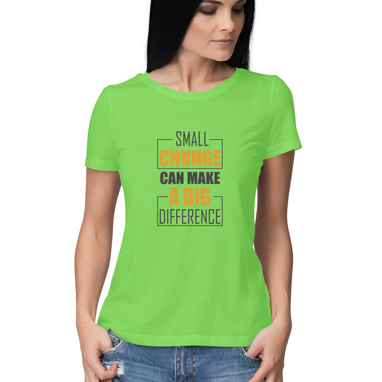 Small Change Can Make | Women's T-Shirt - FairyBellsKart