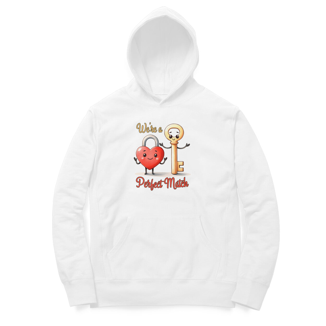 We're A Perfect Match  | Lock& Key | Hoodie - FairyBellsKart