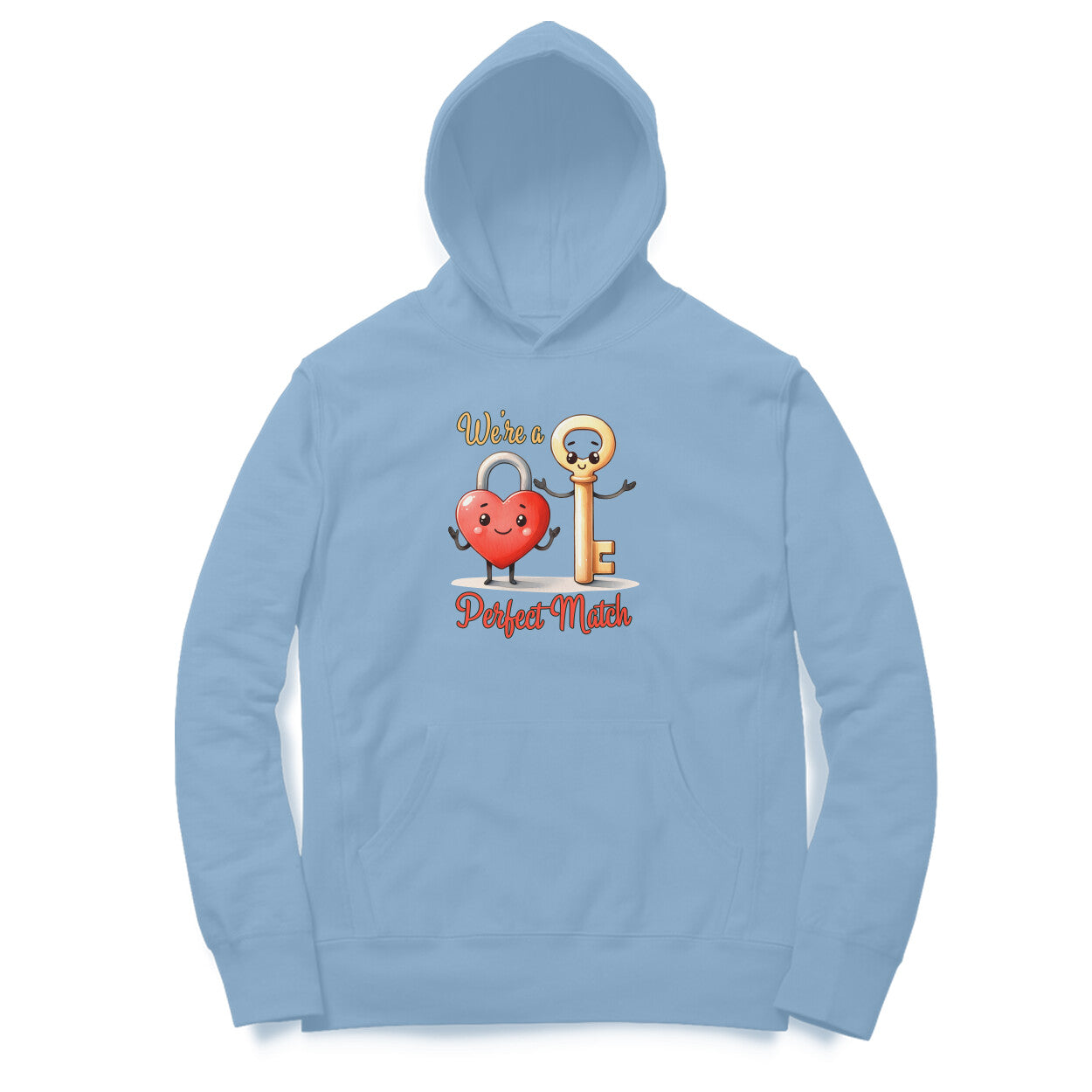 We're A Perfect Match  | Lock& Key | Hoodie - FairyBellsKart