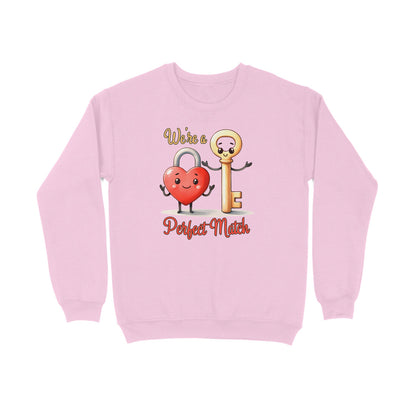 We're A Perfect Match | Lock& Key | Sweatshirt - FairyBellsKart