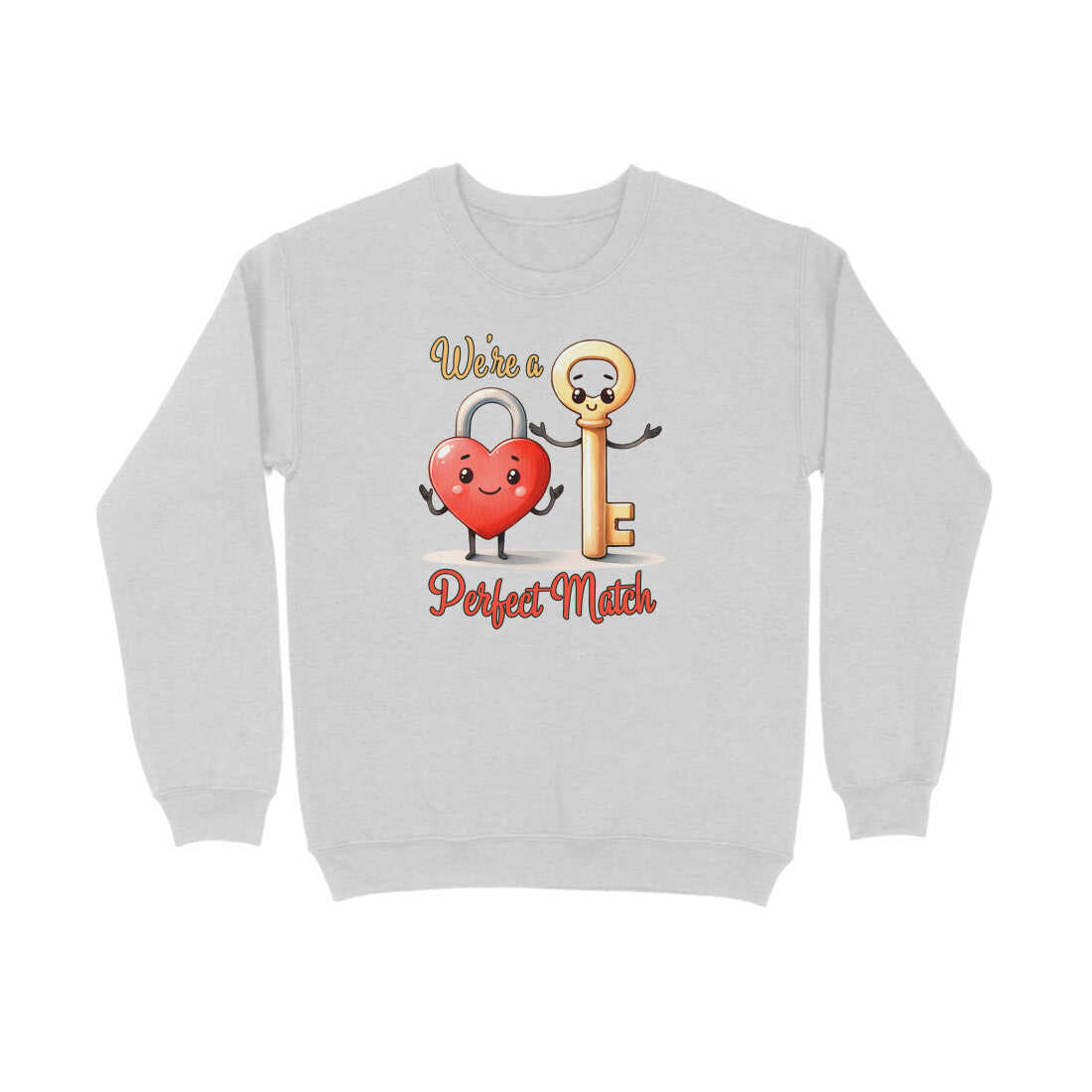 We're A Perfect Match | Lock& Key | Sweatshirt - FairyBellsKart