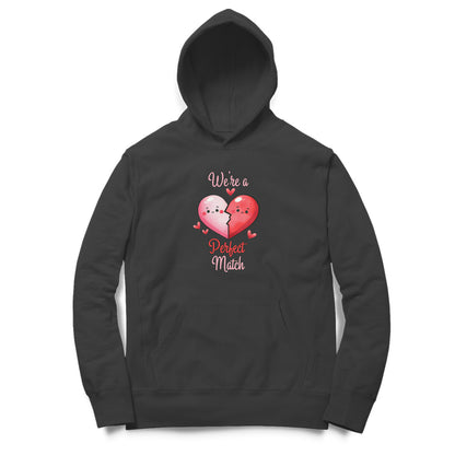 We're A Perfect Match | Heart | Hoodie - FairyBellsKart