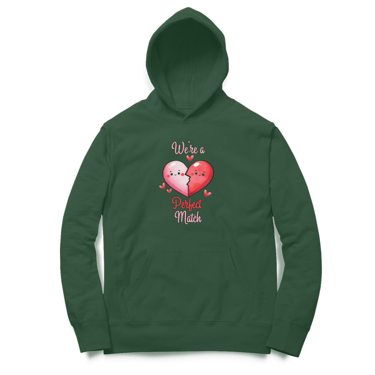 We're A Perfect Match | Heart | Hoodie