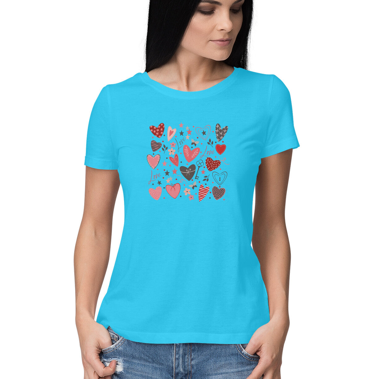 Valentine’s Day Hearts | Women's T-Shirt - FairyBellsKart