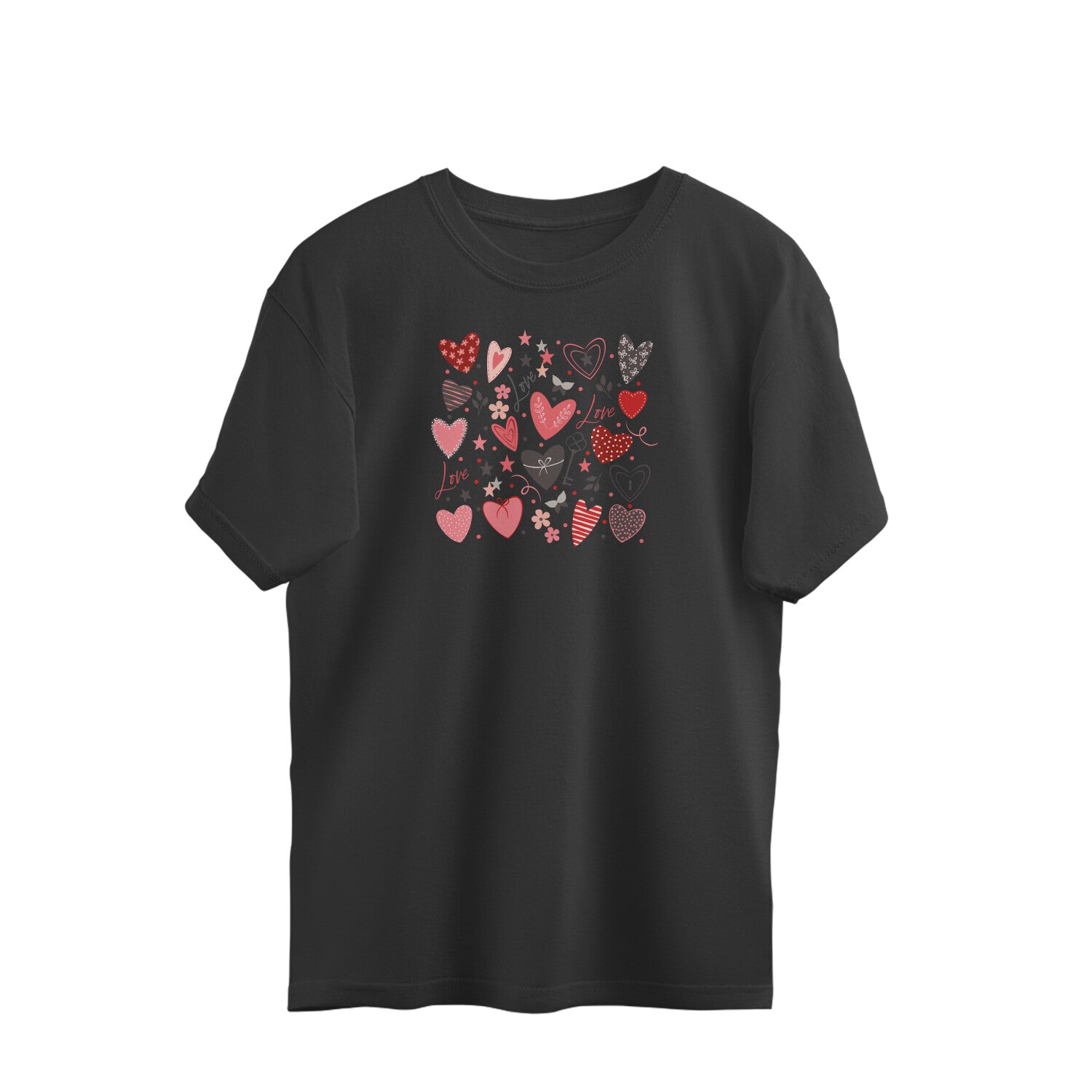 Valentine’s Day Hearts | Oversized T-Shirt - FairyBellsKart