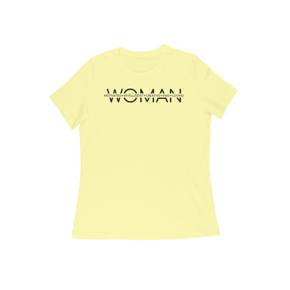 Woman Motivated Intelligent Creative | Black | Women's T-Shirt - FairyBellsKart