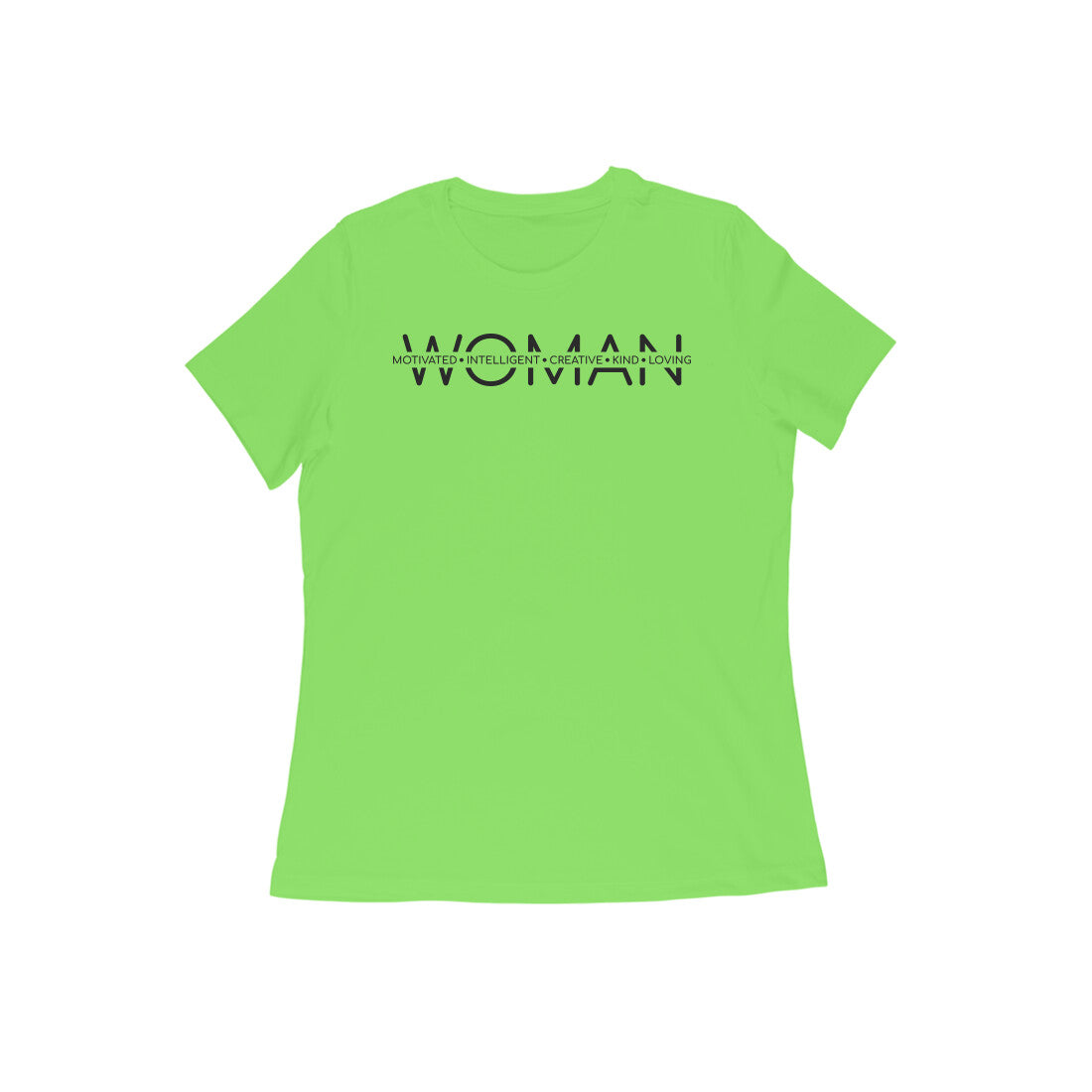 Woman Motivated Intelligent Creative | Black | Women's T-Shirt - FairyBellsKart