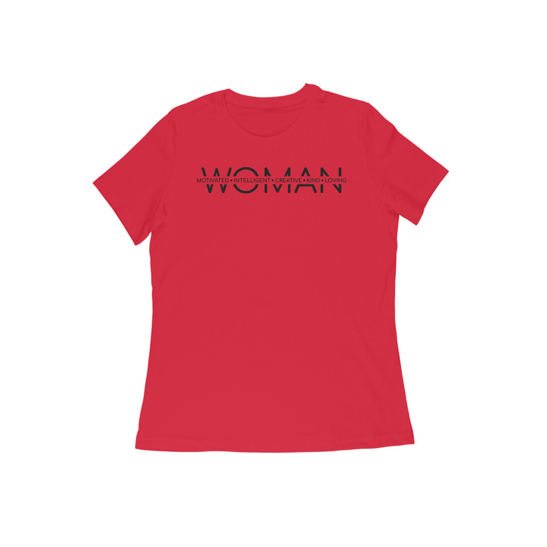 Woman Motivated Intelligent Creative | Black | Women's T-Shirt