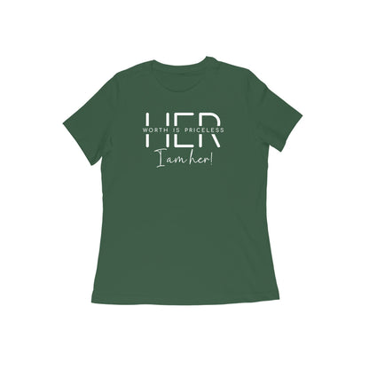 Her Worth Is Priceless | White | Women's T-Shirt