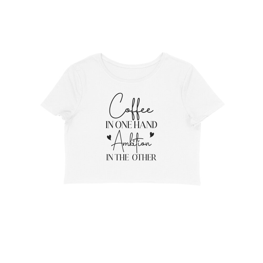 Coffee in One Hand | Crop Tops - FairyBellsKart