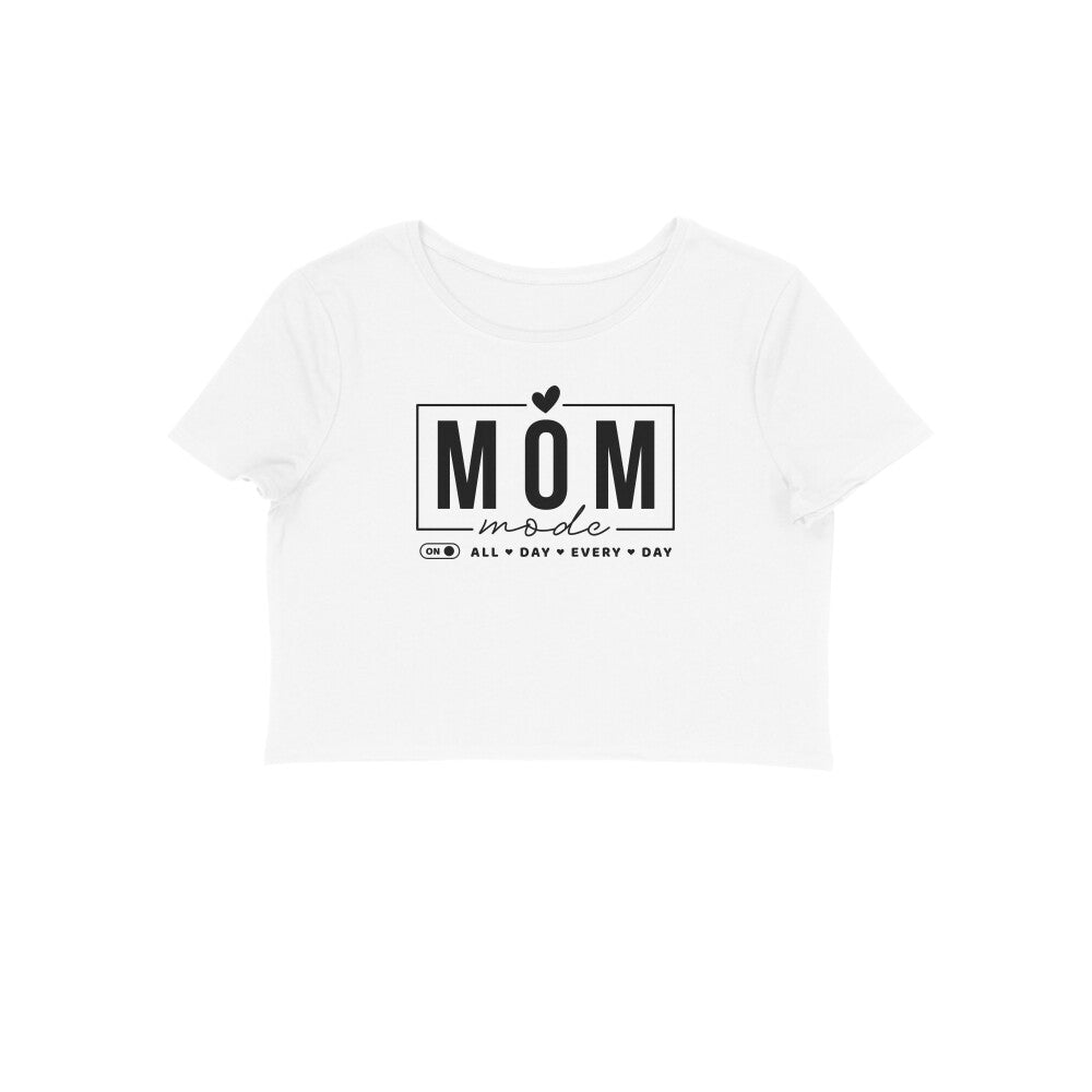 Mom Mode | Black | Crop Tops - FairyBellsKart