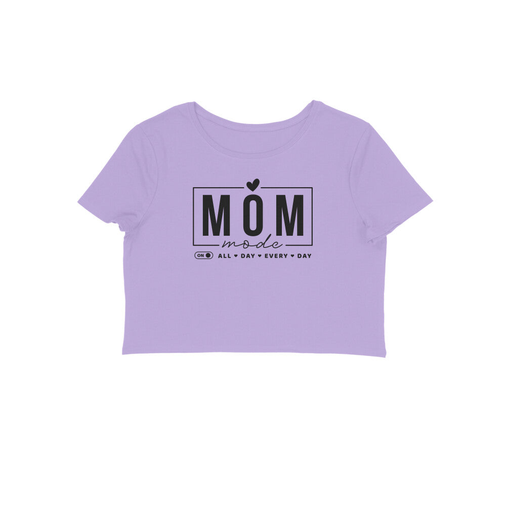 Mom Mode | Black | Crop Tops - FairyBellsKart